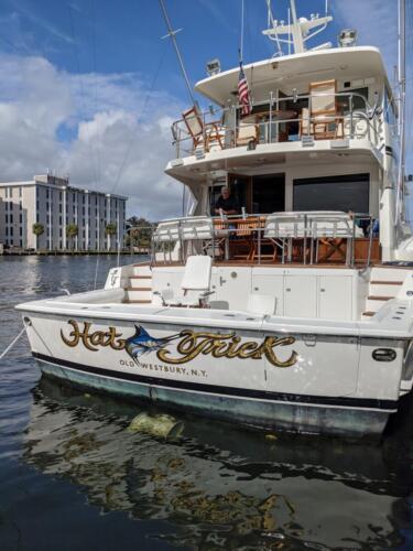 Luxury Fishing Yacht Stern