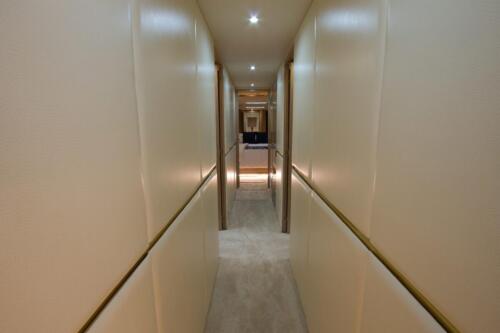 Luxury Yacht Interior Hallway